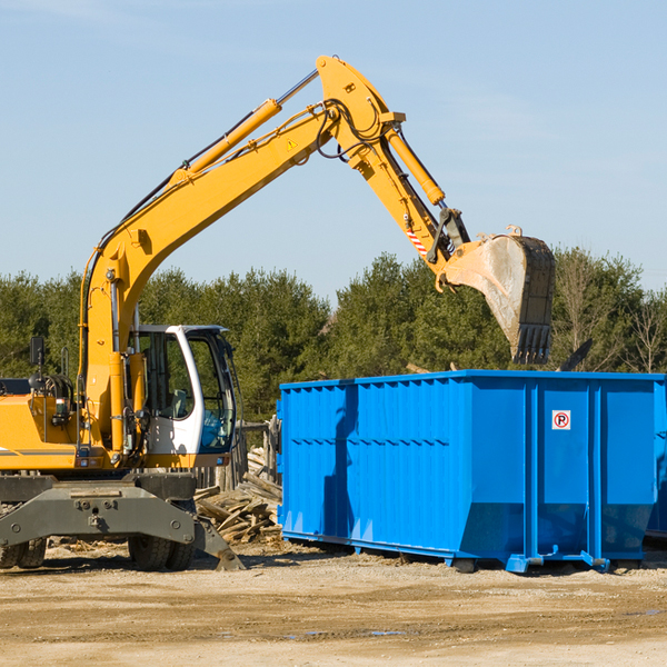 can i choose the location where the residential dumpster will be placed in Beavertown PA